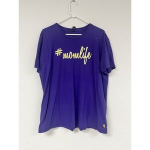 Purple Mom Life Tee Size Xl. Gently Worn. Good Condition